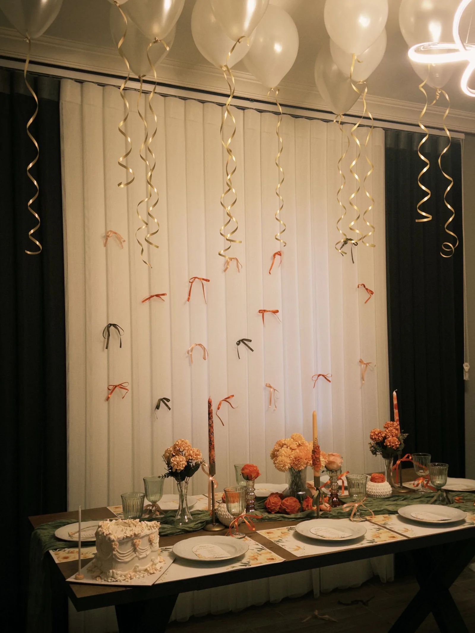 Decoração elegante inspirada em conto de fadas