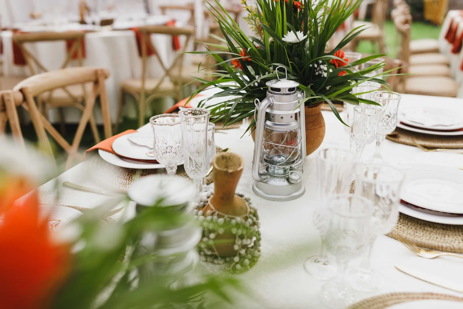 Detalhes decorativos de mesa